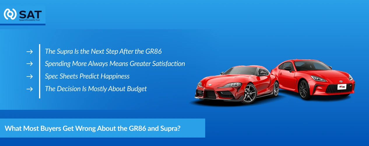 What Most Buyers Get Wrong About the GR86 and Supra_